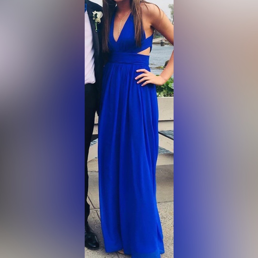 Royal blue ball gown